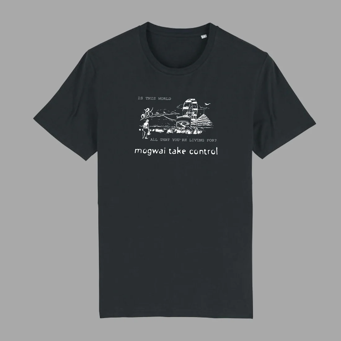 Mogwai Take Control | Black T-Shirt - Image 2