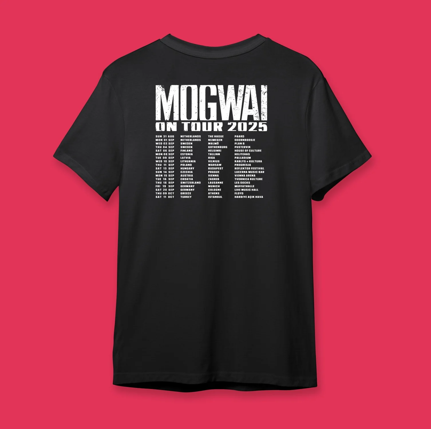 The Bad Fire || Black Logo September 2025 EU Tour T-shirt - Image 3