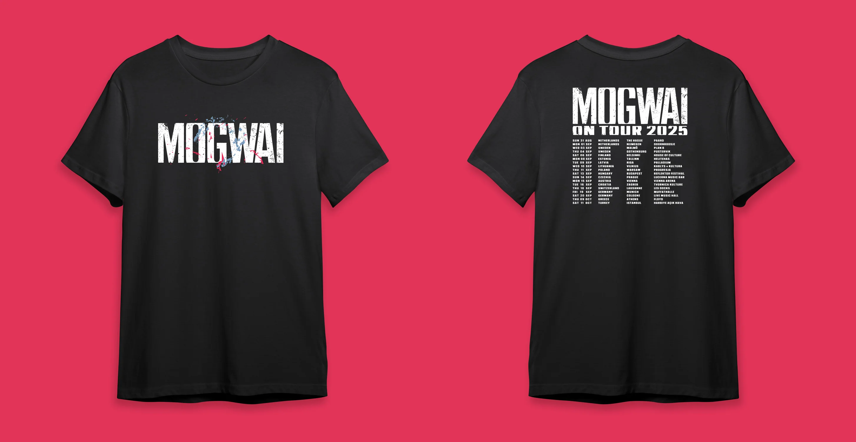 The Bad Fire || Black Logo September 2025 EU Tour T-shirt - Image 4